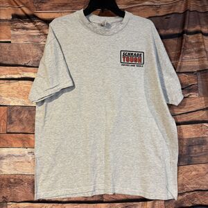 Vintage Hanes Heavyweight Schrade Cutlery T-Shirt Men's XL Gray Knives Tools USA